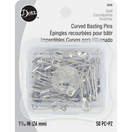 Dritz Curved Safety/Basting Pins - Size 1 - 1-1/16" - 50 ct.