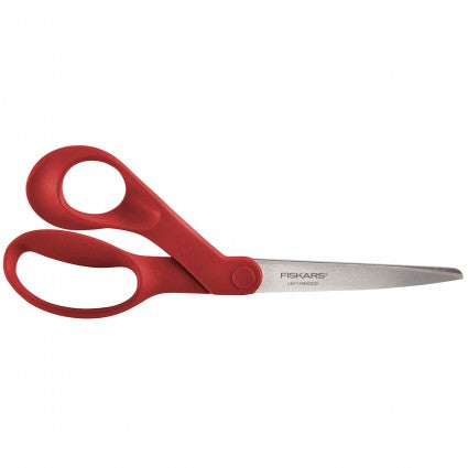 Fiskars 8" Bent Handle - Left Handed Scissors