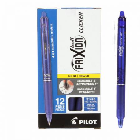 Frixion Clicker Gel Pen Fine Point 0.7mm - Blue