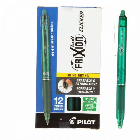 Frixion Clicker Gel Pen Fine Point 0.7mm - Green