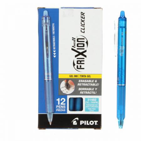 Frixion Clicker Gel Pen Fine Point 0.7mm - Turquoise