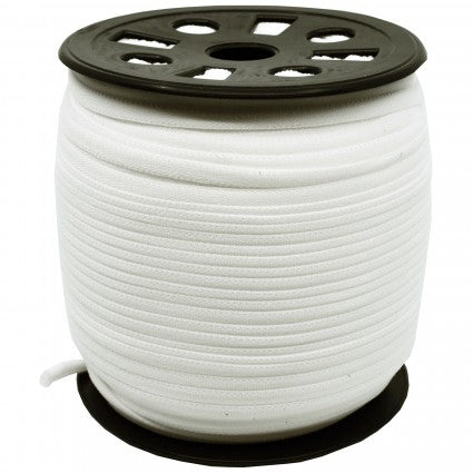 Banded Stretch Elastic - 1/6" wide - White