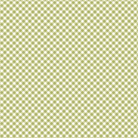 Gingham Picnic - Grass Green | Poppie Cotton GP21214