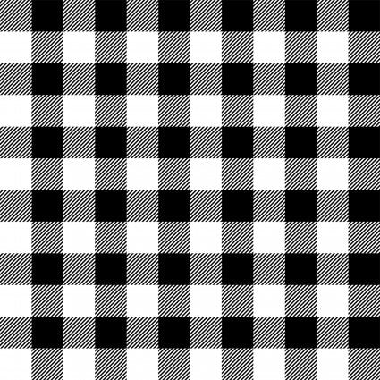 Buffalo Check Plaid - Black and White | Henry Glass 9270-9