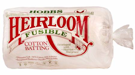 Heirloom Premium Fusible Cotton Blend Batting - 45" x 60"