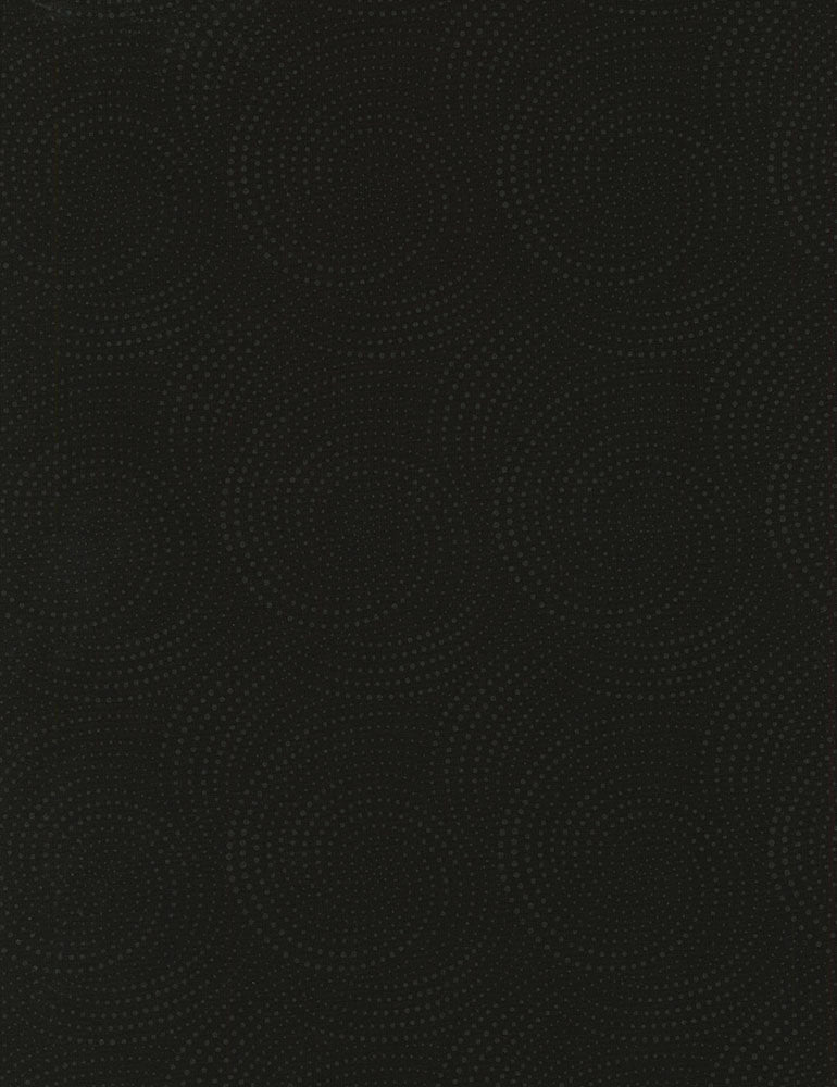 Spiral Dots - Black | Timeless Treasures HUE-C6076-BLACK