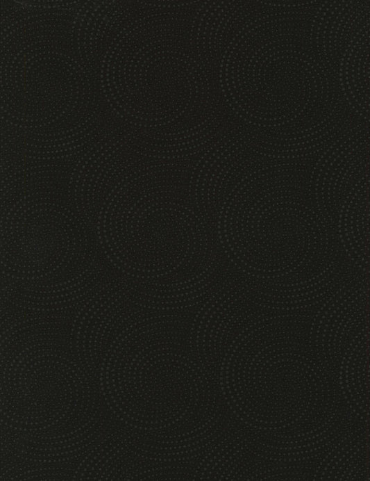 Spiral Dots - Black | Timeless Treasures HUE-C6076-BLACK