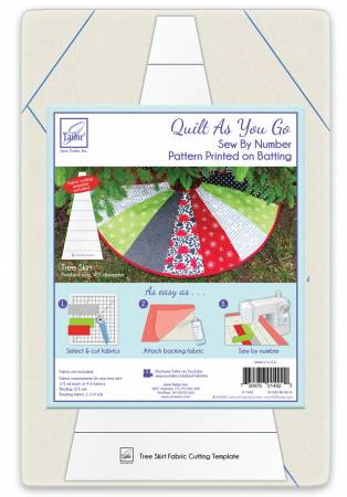 Quilt As You Go Printed Batting - Tree Skirt