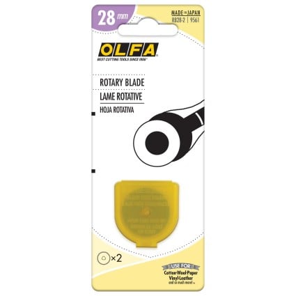 OLFA 28mm Rotary Blades - 2ct