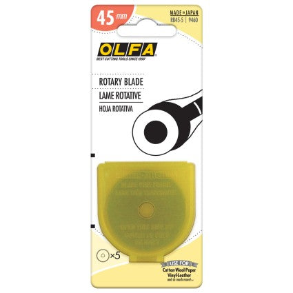 OLFA 45mm Rotary Blades - 5 ct