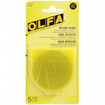 OLFA 60mm Rotary Blades - 5 ct