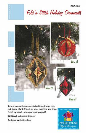 Fold 'n Stitch Holiday Ornaments Pattern