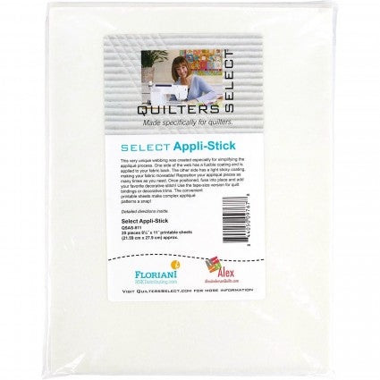 Quilter's Select Appli-Stick - 8.5" x 11" sheets