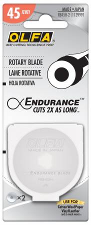 OLFA 45mm Endurance Rotary Blade - 2 ct