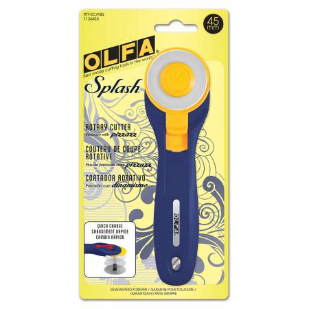 OLFA 45mm Splash Rotary Cutter - Navy