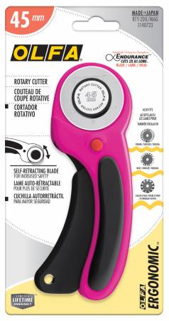 OLFA 45mm Ergonomic Rotary Cutter - Magenta