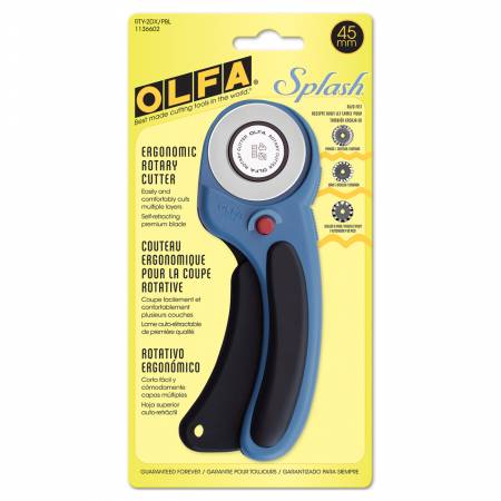 OLFA 45mm Ergonomic Rotary Cutter - Pacific Blue