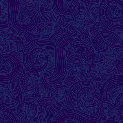 Just Color! Swirl 108" - Navy