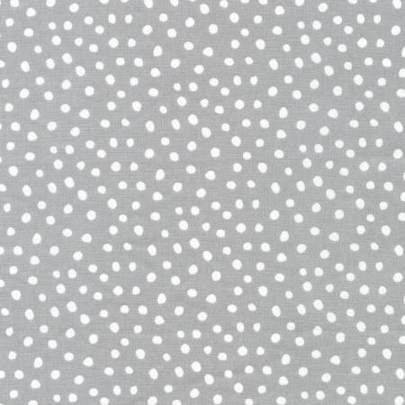 Dot and Stripe Delights - Small Dots - Grey | Robert Kaufman SRK-19934-12