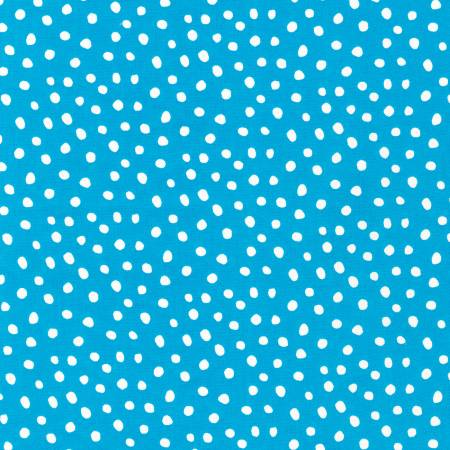 Dot and Stripe Delights - Small Dots - Turquoise | Robert Kaufman SRK-19934-81