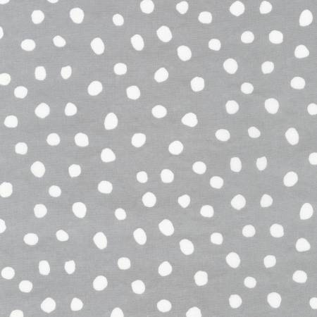 Dot and Stripe Delights - Large Dots - Grey | Robert Kaufman SRK-19935-12