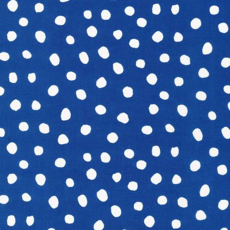 Dot and Stripe Delights - Large Dots - Blue | Robert Kaufman SRK-19935-4