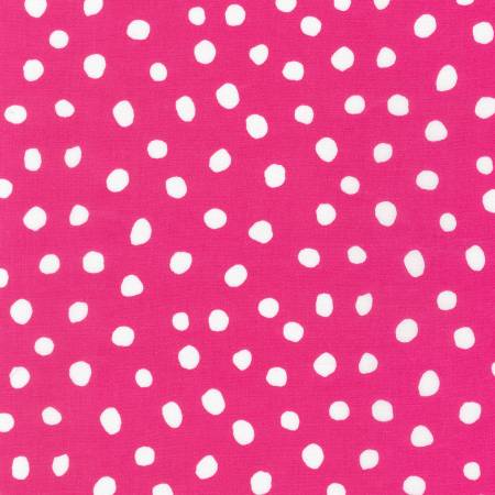 Dot and Stripe Delights - Large Dots - Bright Pink | Robert Kaufman SRK-19935-434