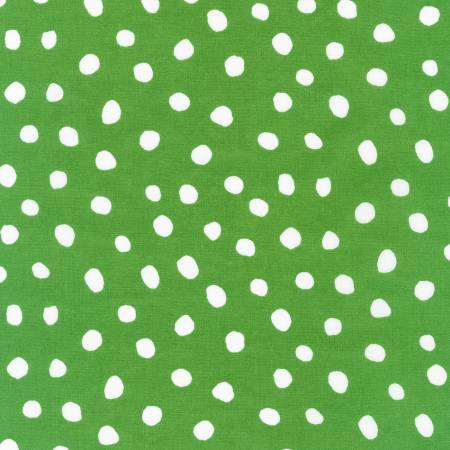 Dot and Stripe Delights - Large Dots - Green | Robert Kaufman SRK-19935-7