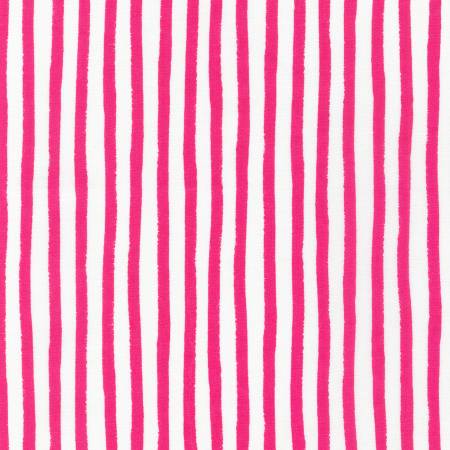 Dot and Stripe Delights - Stripe - Bright Pink | Robert Kaufman SRK-19936-434