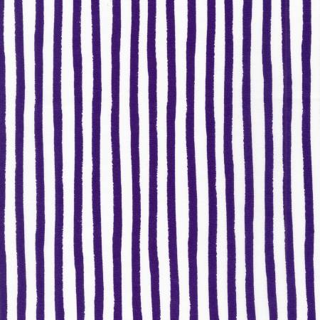 Dot and Stripe Delights - Stripe - Purple | Robert Kaufman SRK-19936-6