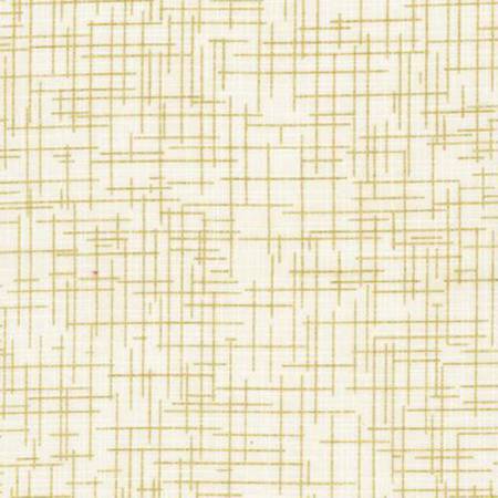 Quilter's Linen - Ivory with Gold Metallic | Robert Kaufman SRKM-14476-15