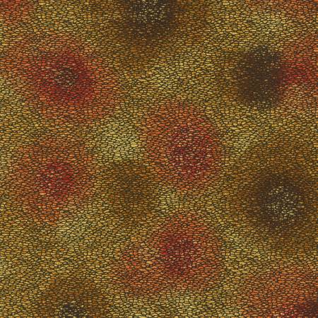 Fiorella - Texture - Copper with Gold Metallic | Robert Kaufman SRKM-19226-165