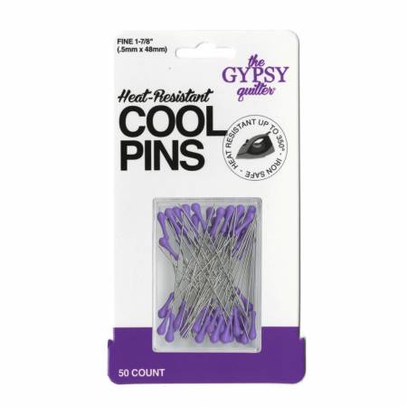 The Gypsy Quilter Cool Pins - Gypsy Purple - 50 ct.