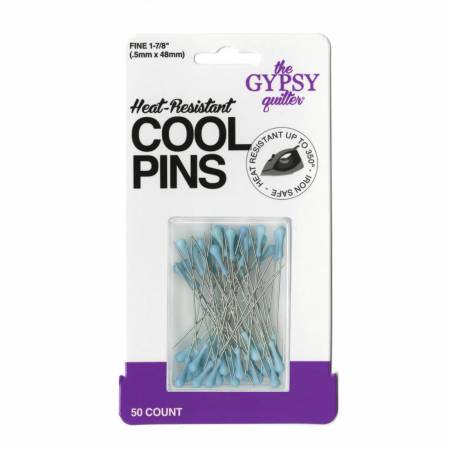 The Gypsy Quilter Cool Pins - Bohemian Blue - 50 ct.