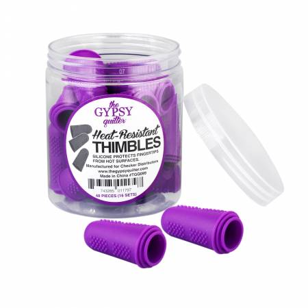 The Gypsy Quilter Silicone Heat Resistant Thimbles - Purple