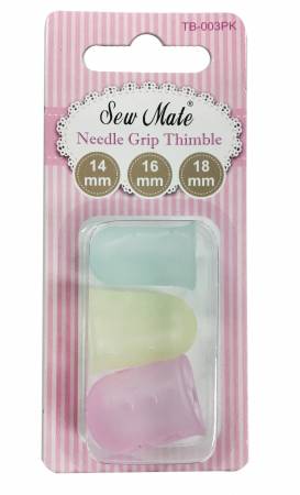 Sew Mate Needle Grip Thimbles - 3pk