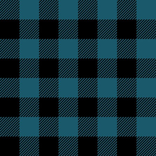 Quilt Minnesota 2024 Buffalo Plaid - Teal - 2024 QMN Shop Hop | Clothworks Y4183-104