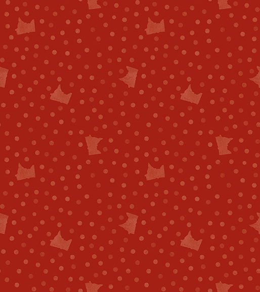 Quilt Minnesota 2024 MN Dots - Red - 2024 QMN Shop Hop | Clothworks Y4184-82