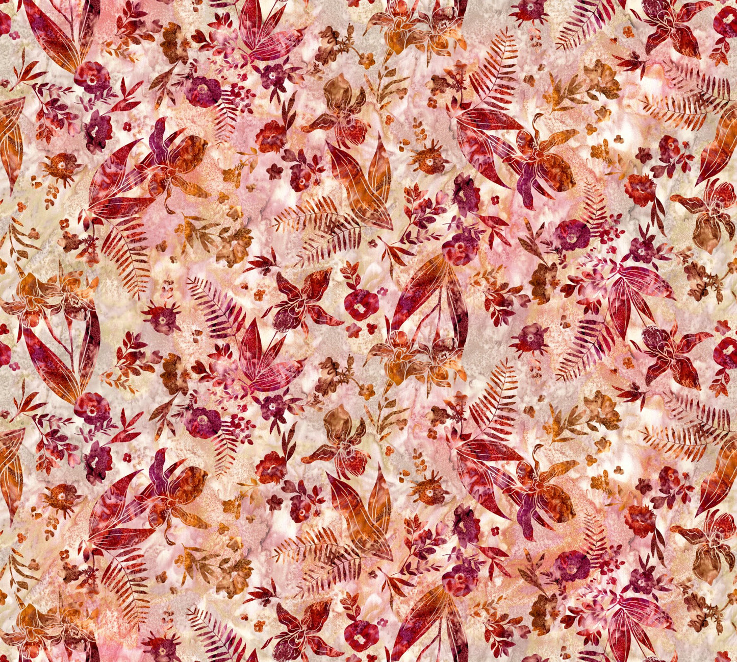 Quilt Minnesota 2025 - Lady's Slippers - Dark Tomato - 2025 QMN Shop Hop