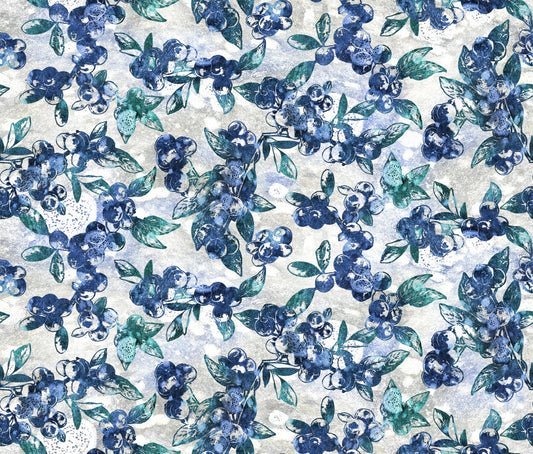 Quilt Minnesota 2025 - Blueberries - Royal Blue - 2025 QMN Shop Hop