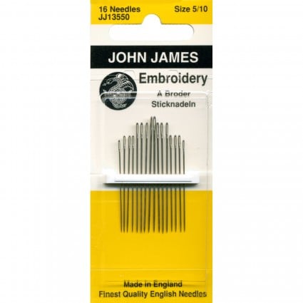 John James Embroidery Needles 5/10