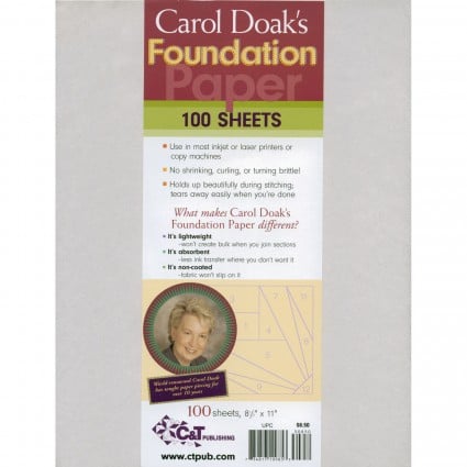 Carol Doak's Foundation Paper - 100 sheets 8.5 x 11"