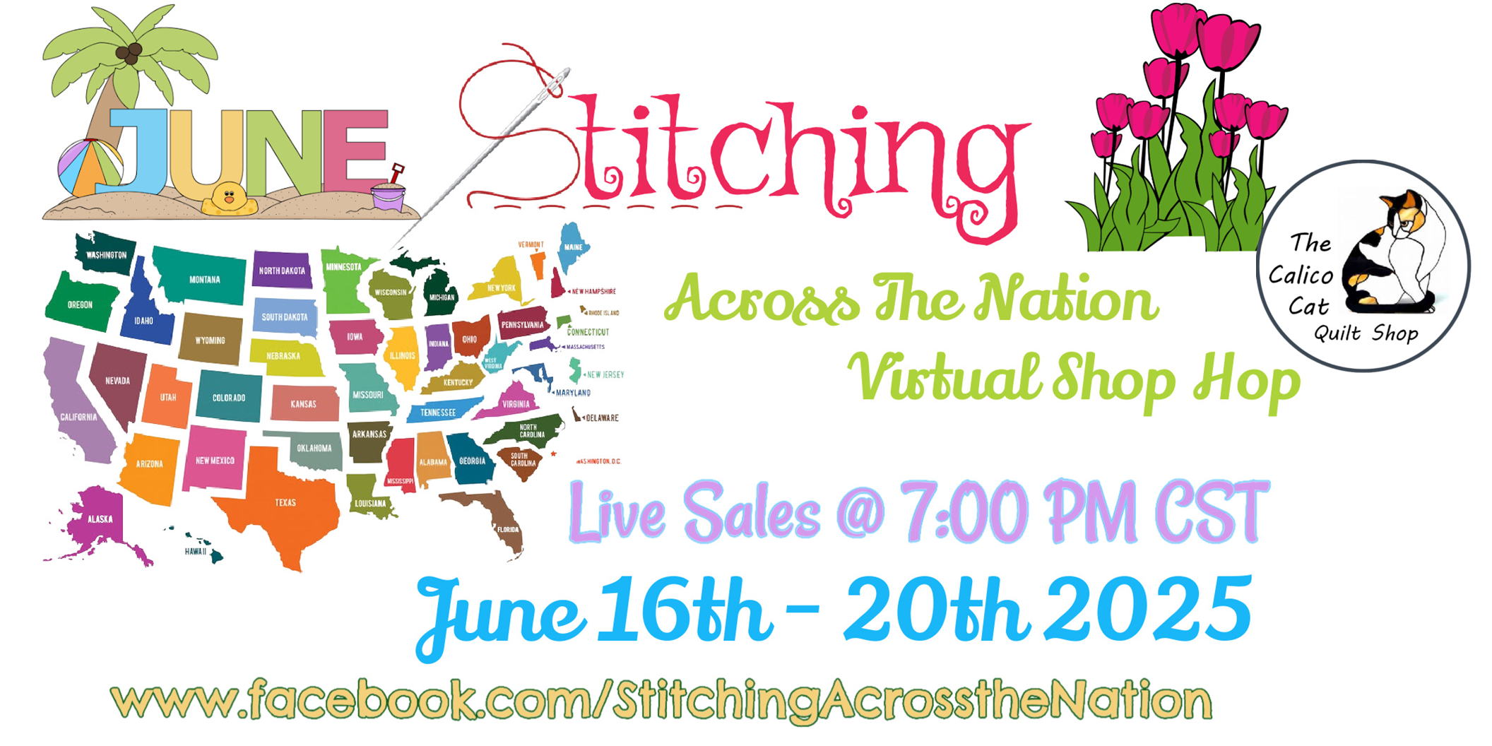stitching across the nation in june