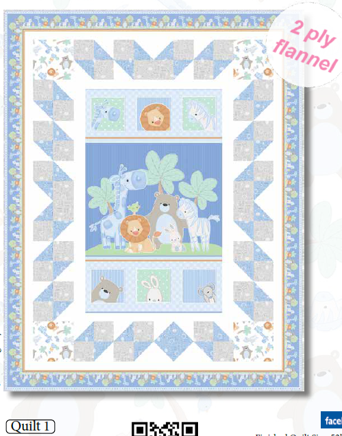 Little Peepers Flannel Quilt #1 Kit