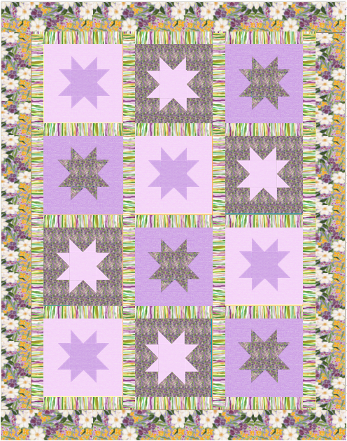 Mardi Gras Parade/Starry Quilt Kit