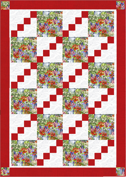 Patriotic Garden/City Lights Quilt Kit