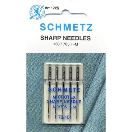 Schmetz Microtex Sharp Needles 70/10