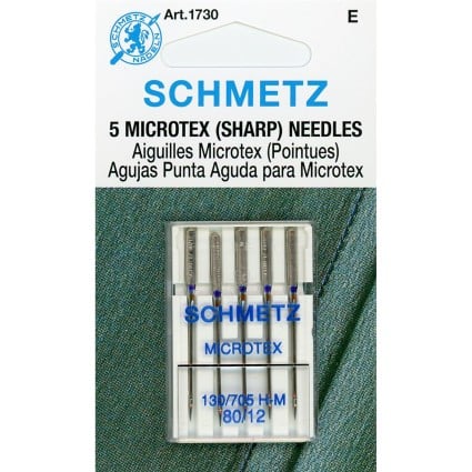 Schmetz Microtex Sharp Needles 80/12